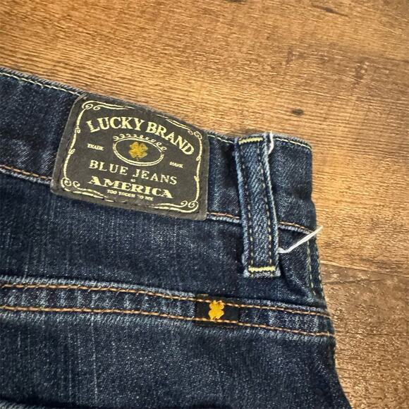 Lucky Brand Easy Rider Jeans 8/29 Dark Wash Straight Leg Western Cowgirl FLAWS - Picture 5 of 15